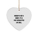Funny Makeup Lover Gifts from Friends, Christmas Unique Gifts for Makeup Enthusiasts, Heart Ornament - Image 1