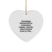 Genealogy Heart Ornament Gifts from Family - Funny Quote 'Genealogy Started Out As A Harmless Hobby' - Heart Shaped White Christmas Unique Gifts - Image 1
