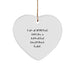 Funny Artist Dad Christmas Heart Ornament Gifts from Men, Unique Heart Shaped Decor for Artist Friends, Family, Coworkers, I Am An Artist Dad Gifts - Image 1