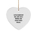 Funny Assistant Dad Heart Ornament, Assistant Gifts for Men, Christmas Unique Gifts from Friends, Heart Shaped Gift for Assistant - Image 1