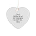 Chiropractor Gifts from Men to Chiropractor Dad Heart Ornament with Funny Quote, Christmas Unique Gifts, Heart Shaped Ornament for Chiropractor's Office - Image 1