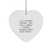 Fitness Trainer Gift Ideas Funny Heart Ornament for Christmas Unique Gifts from Friends to Men - Image 1