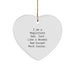 Funny Magistrate Gifts, Heart Ornament for Magistrate Dad, Perfect Christmas Unique Gifts for Magistrate Men - Image 1