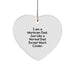 Funny Mortician Dad Gifts - Heart Ornament, Gifts from Men to Mortician Dad, Christmas Unique Gifts for Dad - Image 1