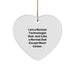 Funny Nuclear Technologist Dad Gifts - Heart Ornament for Him - Christmas Unique Gifts from Family - Nuclear Technologist Heart Shaped - Image 1