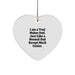 Tool Maker Dad Gifts from Men to Men - Heart Ornament with Funny Quote - Christmas Unique Gifts - Image 1