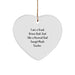 Funny Truck Driver Dad Gifts from Men to Truck Driver Friends, Heart Ornament, Funny Truck Driver Christmas Unique Gifts - Image 1