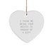 Funny Bestie Gifts from You, Heart Ornament with I Think Me Being Your Bestie Is Enough Of A Gift Quote, Christmas Unique Gifts for Her - Image 1