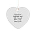 Court Clerk Mom Christmas Unique Gift, Heart Ornament for Women, Funny Quote, Gifts from Family, Court Clerk Heart Shaped Decoration - Image 1