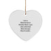 Funny Maintenance Worker Gifts for Men, Heart Ornament from Mom, Inspirational Christmas Unique - Image 1