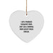 Funny Massage Therapist Gifts for Women, Heart Ornament from Mom, 'I Am A Massage Therapist Mom' - Image 1