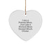 Funny Painter Mom Gifts, Heart Ornament for Painter Friends, Unique Christmas Unique Gifts from Friends to Painter - Image 1