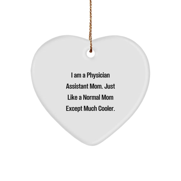 Funny PA Gifts for Physician Assistant - Heart Ornament, Perfect Cute Inspirational Motivation for Women, Gifts from Mom, Physician Assistant Appreciation Christmas Unique Gifts - Image 1