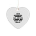 Funny Quote Respiratory Therapist Heart Ornament Gifts from Mom to Respiratory Therapist at Christmas Unique Gifts - Image 1