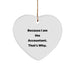 Funny Accountant Heart Ornament Gifts from Men to Accountant Friends, Because I Am The Accountant. That's Why. Christmas Unique Gifts - Image 1