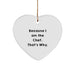 Funny Chef Heart Ornament Gifts from Friends for Men Christmas Unique Ornaments - Image 1