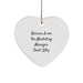 Funny Marketing Manager Christmas Unique Gifts from Friends - Heart Ornament Because I Am The Marketing Manager That's Why. - Image 1