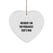 Funny Mixologist Gifts from Friends for Men, Inspirational Heart Ornament for Christmas Unique Presents - Image 1