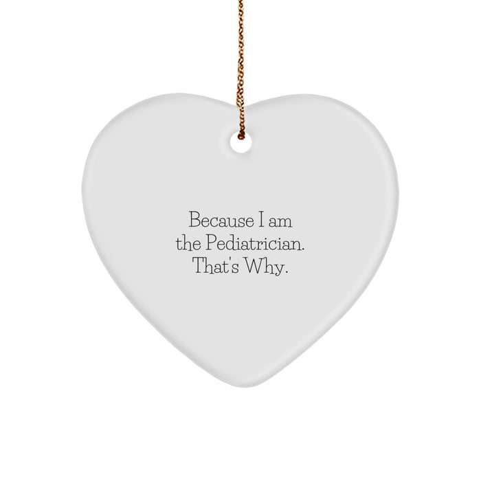 Funny Pediatrician Gifts from Family to Pediatrician Heart Ornament Christmas Unique Gifts - Image 1