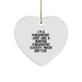 Funny Rescue Worker Gifts, Heart Ornament with 'I'm A Rescue Worker' Quote, Rescue Worker Christmas Unique Gifts from Men to Rescue Workers - Image 1