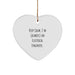 Funny Electrical Engineer Heart Ornament Gifts for Friends, Coworkers, Family, Christmas Unique Ornaments - Image 1
