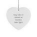 Funny Insurance Sales Agent Gifts from Friends for Men - Keep Calm, I'm (almost) An Insurance Sales Agent. Heart Ornament for Christmas Unique Gifts - Image 1