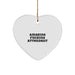 Funny Attendant Heart Ornament Gifts from Men to Attendants, Unique Christmas Decorations for Attends, Heart Shaped MDF Wood, Edge-to-Edge Sublimation Print - Image 1