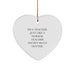 Fun Teacher Gifts from Friends, Coworkers, and Family - I'm A Teacher. Just Like A Normal Teacher Except Much Hotter. Heart Ornament, White, 2.75 inches tall, Christmas - Image 1