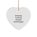 Funny Nuclear Technologist Gifts from Friends, Coworkers, Family - Amazing Heart Ornament for Christmas - Image 1