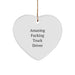 Funny Truck Driver Gifts from Men to Truck Drivers, Heart Ornament for Trucking Friends, Amazing F--king Truck Driver Christmas Unique Gifts - Image 1