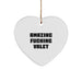 Funny Valet Gifts for Men, Christmas Unique Heart Ornament Quotes from Men, Funny Heart Ornament - Image 1