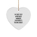 Funny Christmas Unique Gifts from Men to Apartment Manager - 'I'm That Sexy Apartment Manager Everybody's Talking About.' Heart Ornament, Perfect for Coworkers or Friends - Image 1