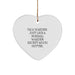 Warden Heart Ornament, Funny Quote, Christmas Unique Gifts from Friends, for Warden - Image 1