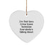 Crime Scene Technician Heart Ornament, 'I'm That Sexy Crime Scene Technician Everybody's Talking About.' Funny Gifts from Friends, Coworkers, or Family for Men and Women - Image 1