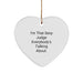 Funny Judge Gifts, Heart Ornament for Judge, Unique Christmas Decoration, Gifts from Men to Judge, Sexy Judge Everybody's Talking About Heart Shaped Ornament - Image 1