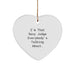 Sexy Judge Heart Ornament Funny Gift for Husband Judge Friends, Christmas Unique Gifts from Friends, Heart Shaped Judge Decoration - Image 1