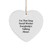 Funny Social Worker Gifts from Men, Heart Ornament for Christmas Unique Gifts, I'm That Sexy Social Worker Everybody's Talking About, Social Worker Appreciation - Image 1
