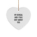 Bengal Cat Christmas Heart Ornament Funny Quote Gifts from Men to Women Friends Family - Image 1