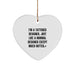 Designer Christmas Unique Gifts from Friends for Designer, Funny Tattooed Designer Heart Ornament, Hotter Than Normal Designer Gift - Image 1