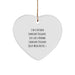 Funny Landscape Designer Gifts for Men from Friends, Heart Ornament, I'm A Tattooed Landscape Designer. Just Like A Normal Landscape Designer Except Much Hotter.+, Christmas Unique Gifts - Image 1