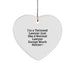 Funny Lawyer Gifts from Friends - 'I'm A Tattooed Lawyer' Heart Ornament, Unique Lawyer Christmas Decor, Lawyer Men Women Coworkers Gift - Image 1