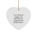 Funny Logger Gifts from Friends for Men - 'I'm A Tattooed Logger' Christmas Ornament - Image 1