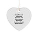 Funny Physician Assistant Gifts from Men for Women - Christmas Unique Heart Ornament for Physician Assistant Friends, Coworkers, Family - Tattooed Hot PA Present - Image 1