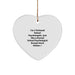 Funny School Psychologist Gifts, Heart Ornament for Christmas - 'I'm A Tattooed School Psychologist...'- Gifts from Friends to School Psychologist - Image 1