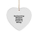 Backpacking Heart Ornament Gifts from Friends for Christmas, Funny Quote Stickers, Heart Shaped Decor for Backpackers, Men, Women, Family - Image 1
