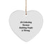 Funny Art Collecting Christmas Unique Gifts from Friends Family for Women Men Collectors - Art Collecting Heart Ornament Because Stabbing People Is Wrong. - Image 1