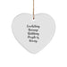 Crocheting Heart Ornament Funny Gift from Friends for Crocheting Enthusiasts, Christmas Unique Gifts - Image 1