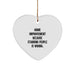 Funny Home Improvement Gifts from Friends for Men and Women - Heart Ornament Because Stabbing People Is Wrong - Unique Christmas Decorations - Image 1