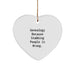 Genealogy Gifts from Family Members - Funny Heart Ornament for Christmas to Show Love and Respect, Gifts for Genealogy Enthusiasts - Image 1