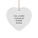 British Shorthair Cat Lover Gifts from Men, Funny Quote Heart Ornament for Christmas Unique Gifts - Image 1